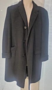 Men's Sz 40 Cashmere/Mink Blend Full Length Overcoat Vintage Lord & Taylor - Picture 1 of 22