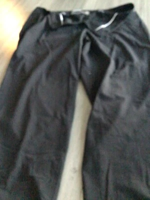 Calvin Klein Women's Size 24W Dress Pants Straight Pants  Black Polyester - Image 1 of 3