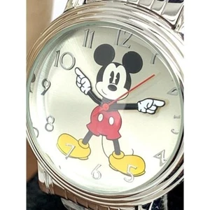 Reloj para mujer Disney Mickey Mouse WDS000684 cuarzo 38 mm esfera plateada acero - Imagen 1 de 12