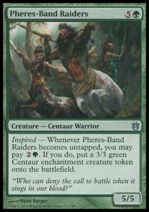 *LÁMINA* PHERES BAND RAIDERS Born of the Gods Magic The Gathering Verde - Sin C *LÁMINA* - Imagen 1 de 1