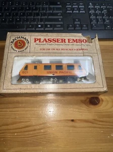 VINTAGE 1980s Bachmann Plasser EM80C Cleaning Diesel HO Scale Union Pacific - Picture 1 of 8