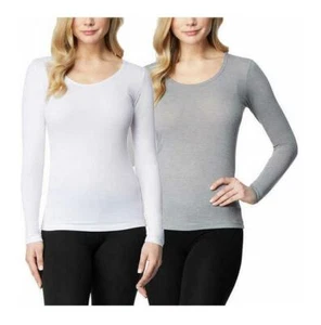 NUOVO TOP DONNA 32 GRADI CALDO MANICA LUNGA STRATO BASE! SOFT FEEL! 192166 VARIETÀ - Foto 1 di 4