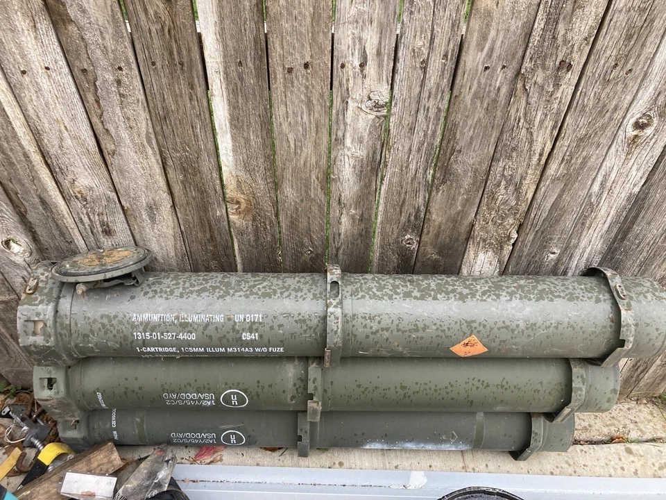 120 mm Storage Container Ammo Tube And Lid Cache. PA116 - Image 1 of 4