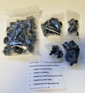 fits 67 68 69 70 Dart Valiant Fender Bolt Kit NEW - Picture 1 of 1