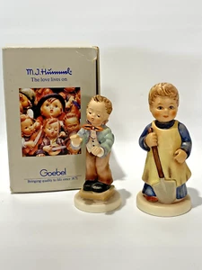Vintage Goebel Hummel 727 Garden Treasures 398 Band Leader Junge Figuren in Box - Bild 1 von 15