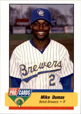1994 Beloit Brewers Fleer/ProCards #106 Mike Dumas Hattiesburg Mississippi Card