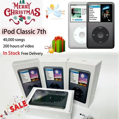 New Apple iPod Classic 7th Gen Black 80GB/160GB/512GB/1TB/2TB - 2YEAR WARRANTY - Image 1 of 4