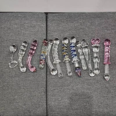 Consolador de Cristal Cuentas Anal Enchufe Punto G Masajeador Juguetes Sexuales para Mujeres BDSM Foto 1 de 4