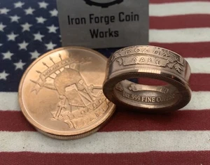 Anillo de monedas de cobre MOLON LABE .999 de 1 oz Ven y tómalo II Enmienda 2da pistola NRA - Imagen 1 de 5