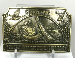 Hebilla de cinturón Lewis 1976 Hunting Protect America's Hunting Heritage - Imagen 1 de 6