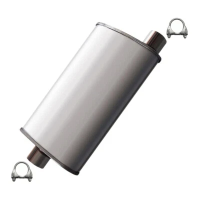 Stainless Steel Exhaust Rear Muffler fits 1997-2000 Jeep Wrangler 2.5L 4.0L - Image 1 of 4