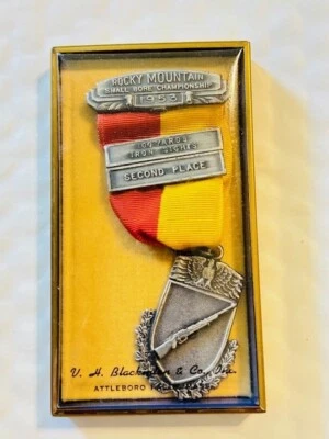 Medalla de Tiro 1953 De Colección - Campeonato Rocky Mountain Pequeño Diámetro Foto 1 de 2