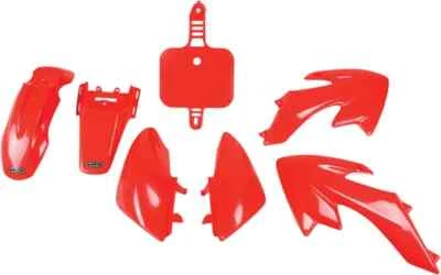 UFO Full Body Plastic Kit Fender Fairing Side Panel Red Honda CRF50F 04-23 - Image 1 of 4