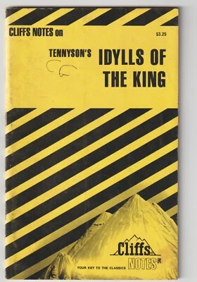 TENNYSON IDYLLS OF THE KING Cliffs Notes Paperback 1964 - Image 1 of 4