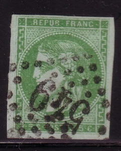 BORDEAUX - NR. 42B - REPORT 2 - 5c GRÜN - GESTEMPELT GC549 - BEWERTUNG 220 € - TOP - Bild 1 von 1