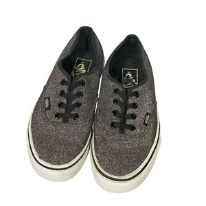 Vans Unisex Dark Grey Glitter Low Top Skate Shoe Sneakers Mens Sz 6 Women Sz 7.5 - Picture 1 of 9