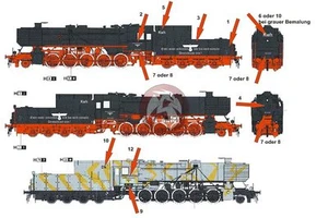 Locomotora de guerra alemana Peddinghaus 1/72 BR 52 marcas de la Segunda Guerra Mundial (para jefe aficionado) 1591 - Imagen 1 de 1
