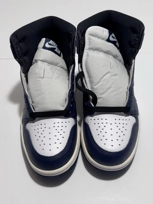 NIKE AIR Jordan 1 Retro High OG Midnight Navy MEN DZ5485-401  GS  NEW Size 4.5Y - Image 1 of 4