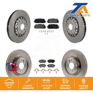 Brake Rotors & Semi-Metallic Pad Front Rear Kit For Audi A6 Quattro A7 Sportback - Picture 1 of 1