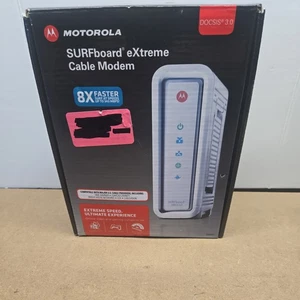 Motorola Arris SB6141 Wired Surfboard 8x4 Docsis 3.0 High Spd Cable Modem READ - Picture 1 of 8
