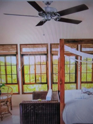 Hampton Bay Farmington 52 in. Indoor Brushed Nickel Ceiling Fan - 32769 - Image 1 of 4