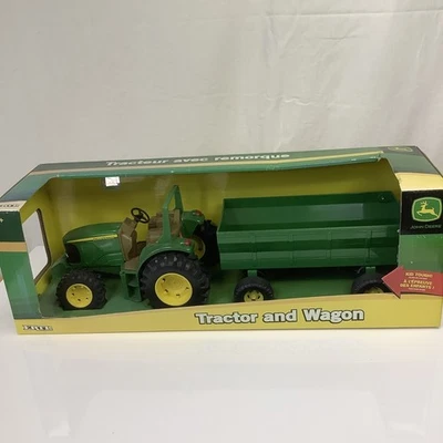 John Deere Tractor and Wagon Toy New With Box. Note Box Torn - Image 1 of 4