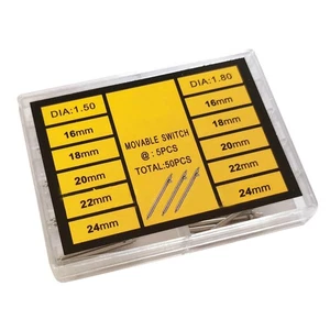 50pcs 1.5/1.8mm Assorted Stainless Steel Quick Release Watch Spring Bars Kits - Picture 1 of 7