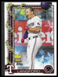 2025 Topps Holiday #H87 Wyatt Langford - Picture 1 of 2