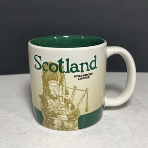 Starbucks Demitasse Espresso Mug Scotland 2014 Bagpipe Player Green Inside 3 oz - Bild 1 von 8