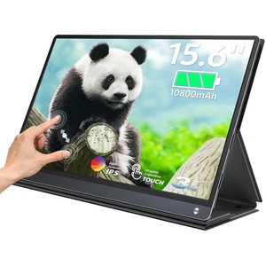 UPERFECT 15.6" Touchscreen Monitor Laptop Extend Portable Screen Built/ Battery - Picture 1 of 12