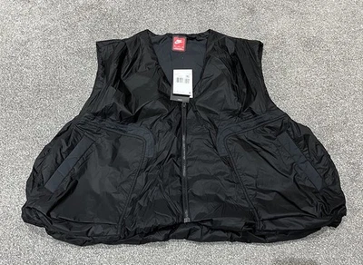 Men’s Nike Tech Woven Lightweight Vest Gilet - Loose Fit - Black - XXL - Image 1 of 4