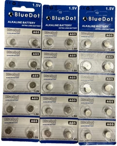 BlueDot ~ 30 AG5 Alkaline battery (SET OF 3 PACKS) EXP 10/2026 - Picture 1 of 6