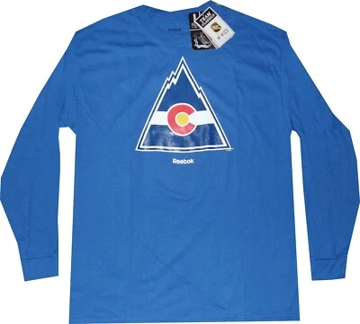 Colorado Rockies Reebok Throwback Logo Long Sleeve Shirt New tags - Image 1 of 3