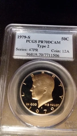 1979-S TYPE 2 "CLEAR S" PCGS PR70 DCAM KENNEDY HALF DOLLAR Cover