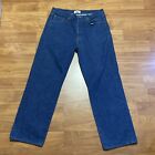 Levis 501 Jeans Mens 34X32 Blue Denim Fit Button Fly Dark Made In Usa
