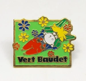 Pin's Pins Publicitaire Vert Baudet Enseigne Bébé Mascotte Ane Champs de Fleurs - Imagen 1 de 2