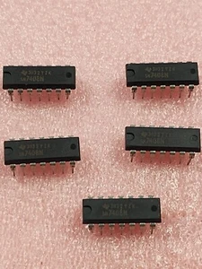 5PCS Texas Instruments  SN7408N TI DIP-14,QUADRUPLE 2-INPUT POSITIVE-AND New - Foto 1 di 2