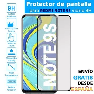 Protector de Pantalla para Xiaomi Redmi Note 9S Negro cristal templado 3D - Imagen 1 de 6