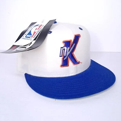 Vintage 90s New York Knicks NBA New Era Hat Fitted 6 3/4 Pro Model Wool USA - Image 1 of 4