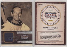 2012 Americana Heroes & Legends Elite Materials Silver Proof /25 Charlie Duke