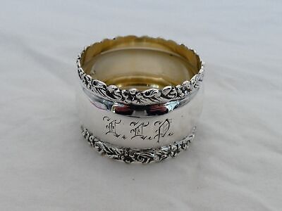 Antique Watrous Sterling Silver Fancy Round Napkin Ring CK-18 • 39.99$