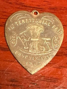 👀 SUPER RARE !!! Antique 1905 Territorial State Fair Token, Copper 👀 - Picture 1 of 2