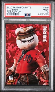 2020 Panini Fortnite Cracked ICE #149 BAO BROS PSA 9 USA Print - Picture 1 of 2