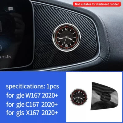 Автомобильные часы из углеродного волокна для Mercedes Benz GLE350 W167 C167 GLS450 X167 53 амг 63 - Изображение 1 из 4