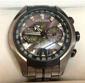 Citizen Satellite Wave F100 CC1054-56E GPS Radio Titanium Condition Excellent - Picture 1 of 10