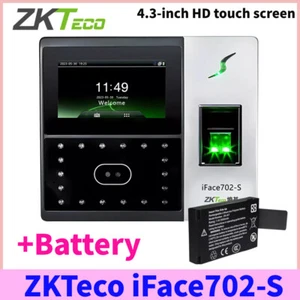 ZKTeco iFace702-S HD Facial Fingerprint Recognition Attendance Machine +Battery - Picture 1 of 8