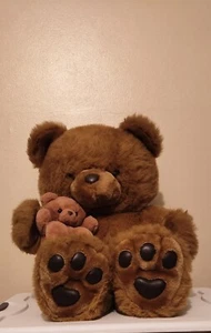 TEDDY BEAR WITH BABY BEAR 🐻 SALE PRICE $25.00 FROM TODAY BEAUTIFUL TOY 4 KIDS - Picture 1 of 1