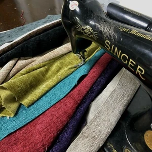 Shimmery Textured Chenille Upholstery Fabric for Curtains & Cushions Per Metre - Picture 1 of 42