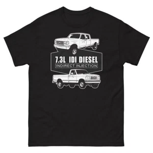 7.3 IDI Diesel T-Shirt, Mens OBS Truck Shirt Based On Ford Trucks - Picture 1 of 13