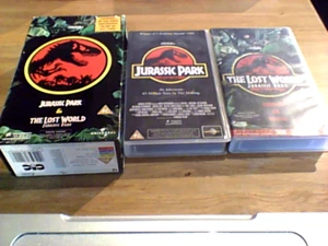 JURASSIC PARK THE LOST WORLD UNIVERSAL UK VHS PAL VIDEO 2-Tape BOX SET 1998 - Picture 1 of 1